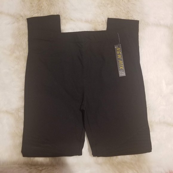 New Mix Stretch Moto Legging Pants with Back Pock - Picture 2 of 5